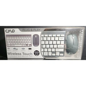 Cylo Gray Wireless Keyboard & Mouse Combo Set Factory Sealed MAC & PC compatible - Picture 1 of 2