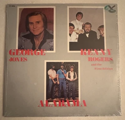 George Jones-Alabama-Kenny Rogers-Sealed LP-Album-Record-1982-Gusto Records - Image 1 of 2