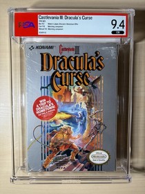 Castlevania III 3 Dracula&rsquo;s Curse - Nintendo NES - Complete CIB - PSA 9.4