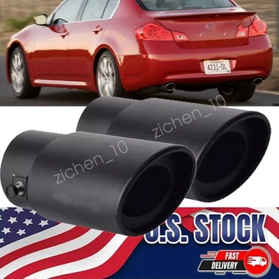 2PCS Black Car Rear Exhaust Pipe Tail Muffler For  Lexus SC300 SC400 SC430 - Image 1 of 4