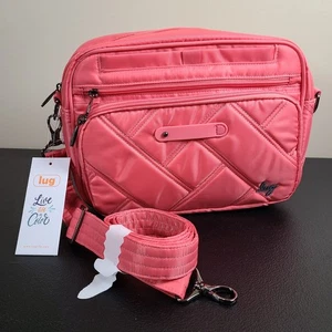 New Pink Lug Carousel XL Crossbody Bag in Watermelon NWT RFID - Picture 1 of 16