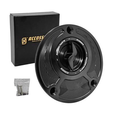 MF9205 Bouchon Essence ACCOSSATO Ouverture Rapide CNC Yamaha YZF R3 De 2019 2024 - Photo 1/4