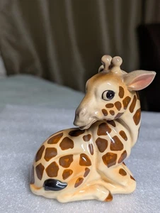 Statuina giraffa ceramica Quan Quan 1970 vintage made Japan - Foto 1 di 12