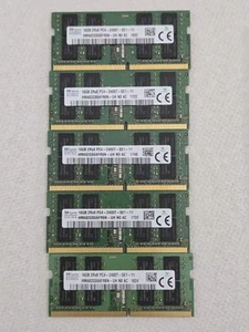 Lot of 5 SK hynix 16GB 2Rx8 DDR4-2400 Laptop RAM. 80GB Total. Tested Good. - Picture 1 of 10