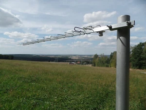 1296 MHz 23 cm 12 El. Antenne Yagi antenne directionnelle 2 pièces radio amateur prise N. - Photo 1/9