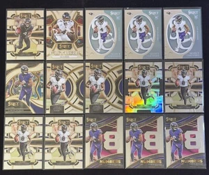 Lote de (30) veterinarios, novatos, troquelados 2023 Panini Select - Baltimore RAVENS TEAM - Imagen 1 de 8