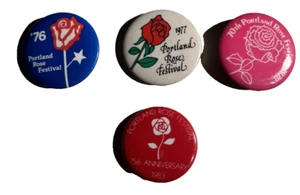 Rose Festival Pins Portland, OR '76, '77, '78 & '83 (75th Anniversary Pin) - Picture 1 of 1