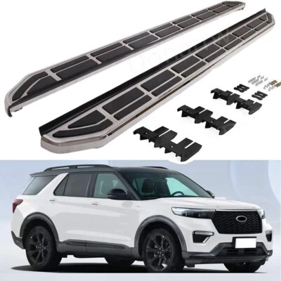 Acero en S para Ford Explorer 2020-2024 2025 estribo escalón lateral barra Nerf Foto 1 de 4