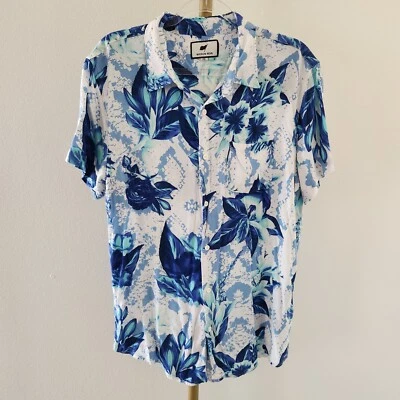 Maison Noir Short Sleeve Button Front Shirt Mens Size XXL Floral Print - Image 1 of 4