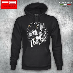 Felpa Hoodie CAFE RACER Woman FucK Dead Eyre Vintage Motorbike Triumph Harley - Picture 1 of 2