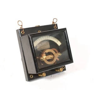 Exceptional 1890 General Electric Engine-Turned Current Indicator On Slate Base - Picture 1 of 12