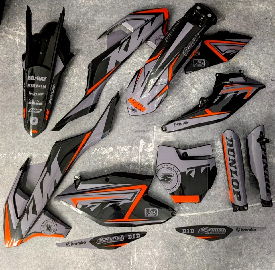Plastics + Graphics KTM 2016 2017 2018 XC XC-F SX SX-F applied - Imagem 1 de 4