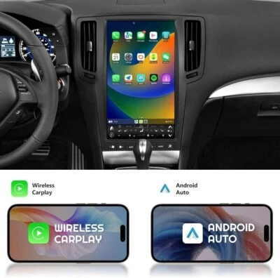 13.6" Android Carplay Car Stereo Radio GPS Navi For 07-15 Infiniti G37/35 Q40/60 - Image 1 of 4