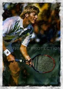 Beautiful & Rare Boris Becker Art Print, 12x18, signed and numbered by artist - Picture 1 of 4