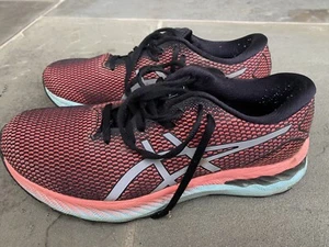 Asics Womens Gel Nimbus 23 1012B151 Black Running Shoes Sneakers Size 9.5 - Imagen 1 de 11