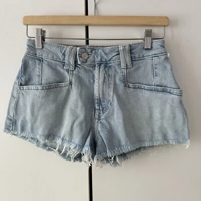 Free People Crvy High Voltage Denim Short Size 26 Blue  Cutoffs - Image 1 of 4
