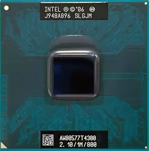 Intel Pentium T4300 Penryn 2.10GHz PGA478 AW80577GG0451MA SLGJM Mobile Processor - Picture 1 of 3