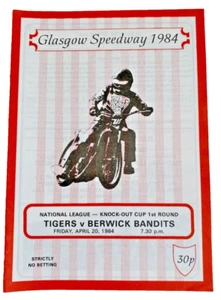 Programa Speedway Tigers v Berwick Bandits 20/4/84 - Imagen 1 de 5