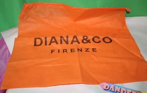 Bolsa antipolvo de tela naranja Diana & Co Firenze para accesorios zapatos almacenamiento regalo utilería - Imagen 1 de 2
