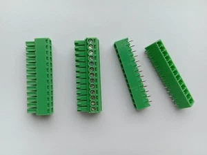 30 pcs Screw Terminal Block Connector 3.5mm 13 pin Green Pluggable Type Straight - Picture 1 of 5