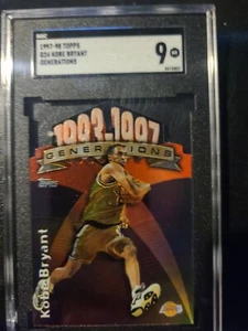 1997-98 Topps Generations #G24 Kobe Bryant Die-cut SGC 9 - Picture 1 of 4