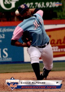 2009 Binghamton Mets Choice #2 Edgar Alfonzo Estado Miranda Venezuela VZ Card