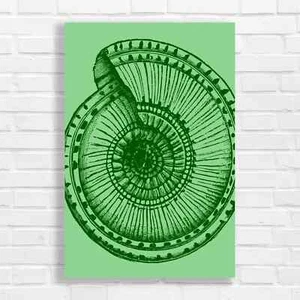 Abstract Geometric Mandala Green Canvas Print Large Picture Wall Art - Picture 1 of 5