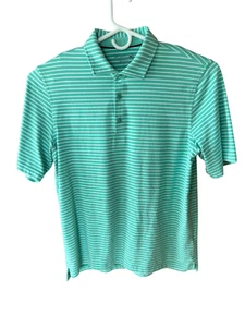Vineyard Vines Jim Nantz Poloshirt Herren Größe Large grün weiß gestreift SS - Bild 1 von 8