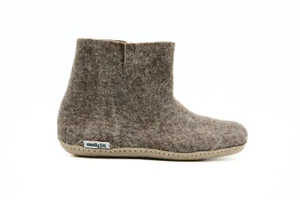 Brown Wool Boots| Handmade Woolen Boots for Adult| Warm and Comfortable Footwear - Picture 1 of 22