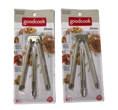 Lot of 2 Good Cook 3 Pcs Metal Nutcracker with Picks - Image 1 of 4