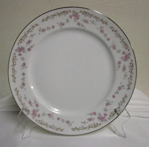 Rare Vintage McClurg Ontario Rose Floral China Dinner Plate Replacement 10 1/2" - Picture 1 of 4