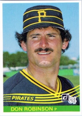 1984 Donruss #532 Don Robinson Pittsburgh Pirates - Image 1 of 2