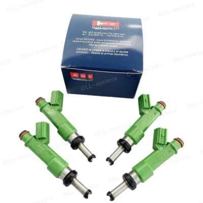 New 23250-36010 Denso Fuel Injectors Set (4) For 2009-2019 Toyota Lexus 2.5 2.7 Foto 1 de 4