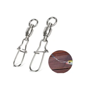 High-strength Ball Bearing Fishing Swivel with Coastlock Snap Connector 0#-3# - Picture 1 of 15