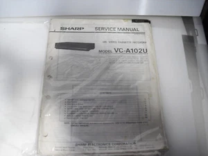 Manual de servicio original Sharp VC-A102U - Imagen 1 de 2
