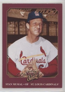 2002 Donruss Studio Classic Studio First Ballot /69 Stan Musial #CS-14 HOF