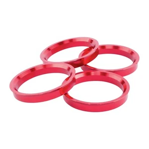 54.1 to 73.1 Aluminium Red Wheel Hub Centric Rings OD 73.1 / ID 54.1 Hubrings - Picture 1 of 2