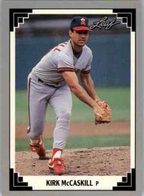 1991 Leaf Kirk McCaskill #199 - Image 1 of 2