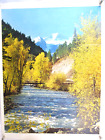 Vtg Rocky Mountains Colorado David Muench Photo Poster Crystal River In The Fall