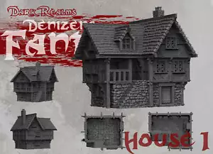Casa 1 - DND - Dungeons & Dragons - RPG - Pathfinder - Mesa - TTRPG - Demiz - Imagen 1 de 5