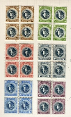 BARBADOS 1920 VICTORY SET BLOCKS Scott 140-145 - Image 1 of 4
