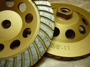 6" inch 150mm 5/8" arbor THK DIAMOND TURBO sintered segment Grinding Cup Wheel - Picture 1 of 3