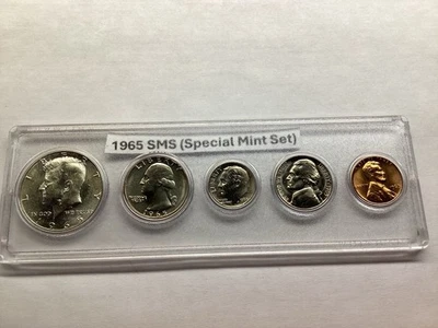 1965 SMS Set Special Mint Set  with 5 Coins in Whitman Holder 072025 16 - Image 1 of 4