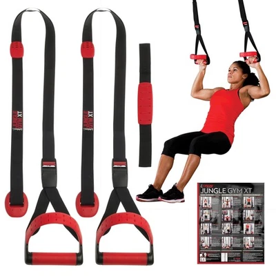 Jungle Gym XT Body Weight Suspension Trainer System – Patented Split Anchor, ... - Image 1 of 4