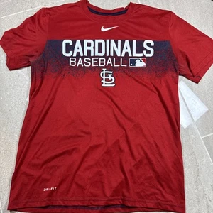 T-shirt uomo media Nike St Louis Cardinals Dri Fit vestibilità atletica - Foto 1 di 7