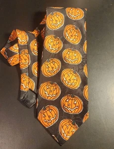 JACK O LATERNE KÜRBIS HALLOWEEN KRAWATTE - Bild 1 von 3