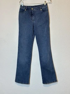St John Collection Womens 6 Denim Jeans Straight Medium Wash 28x32 - Picture 1 of 8