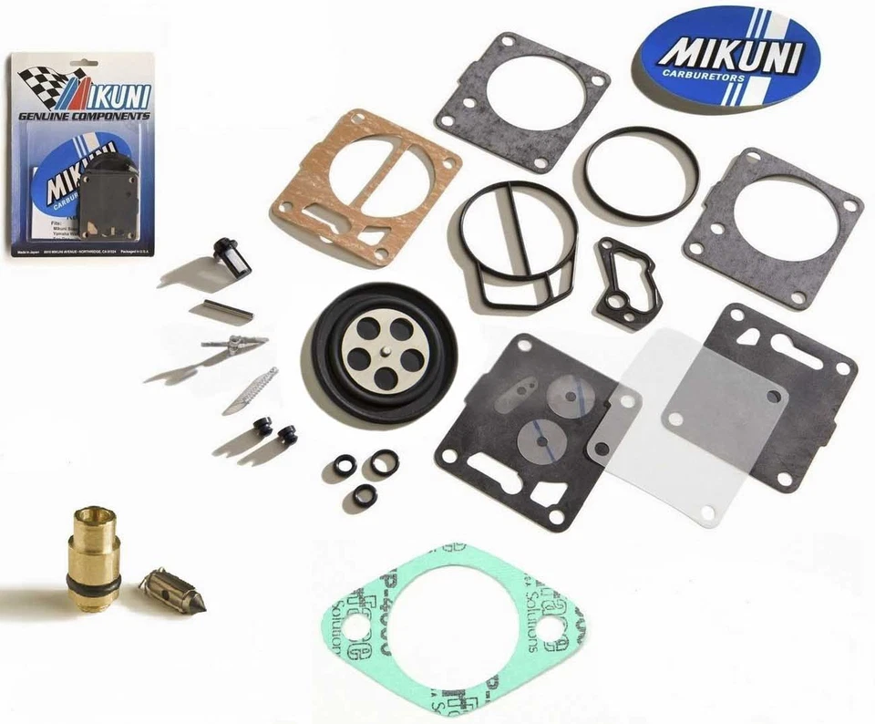 Sea Doo Genuino Mikuni Carb Kit de Reconstrucción Base Junta y Aguja Asiento GTS 97 98 Foto 1 de 2