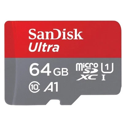 GENUINE Sandisk 64GB Ultra Micro SD SDHC  SDXC TF Memory Card UHSI Class 10 U1 - Image 1 of 2
