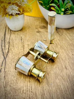 Lunettes D'Opéra Vintage Fonctionnelles En Laiton – Design Classique Réplique - Photo 1/4